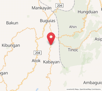 Map of Amlimay, Cordillera