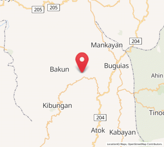 Map of Ampusungan, Cordillera