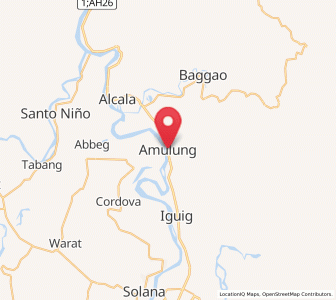 Map of Amulung, Cagayan Valley