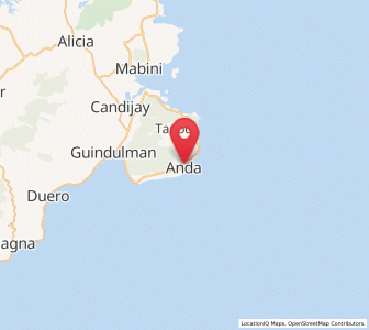 Map of Anda, Central Visayas