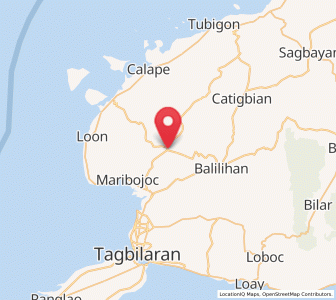 Map of Antequera, Central Visayas