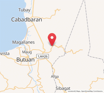 Map of Anticala, Caraga