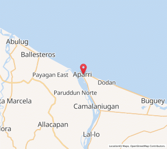 Map of Aparri, Cagayan Valley