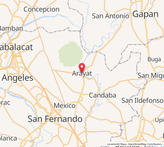 Map of Arayat, Central Luzon