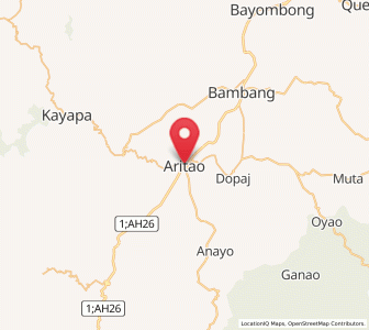 Map of Aritao, Cagayan Valley