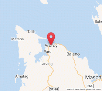 Map of Aroroy, Bicol