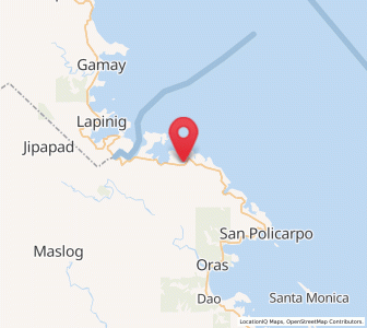 Map of Arteche, Eastern Visayas