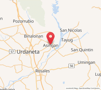 Map of Asingan, Ilocos