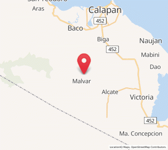 Map of Aurora, Mimaropa
