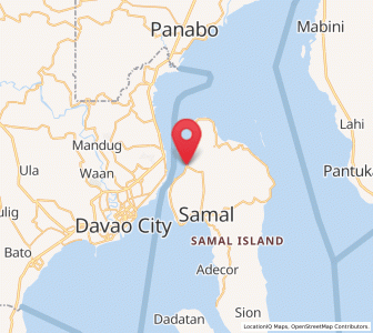 Map of Babak, Davao