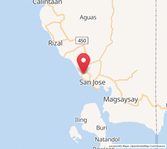 Map of Babug, Mimaropa