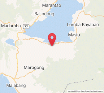 Map of Bacayawan, Autonomous Region in Muslim Mindanao