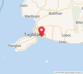 Map of Baclayon, Central Visayas