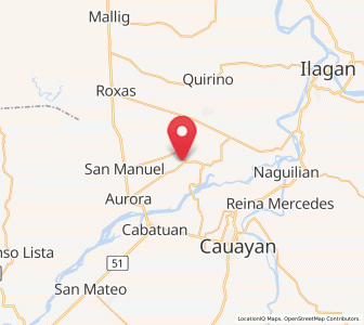 Map of Bacnor East, Cagayan Valley