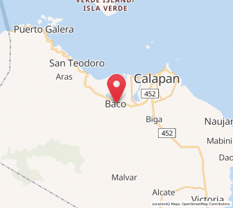Map of Baco, Mimaropa