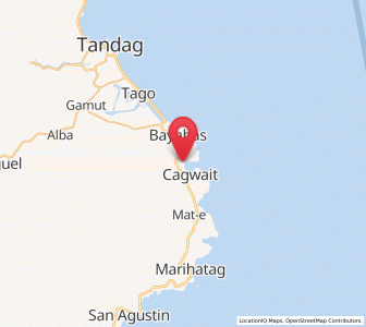 Map of Bacolod, Caraga