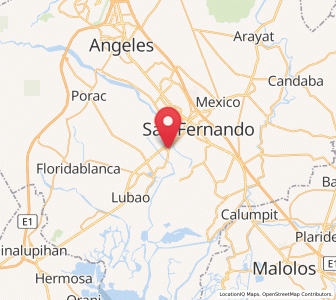 Map of Bacolor, Central Luzon