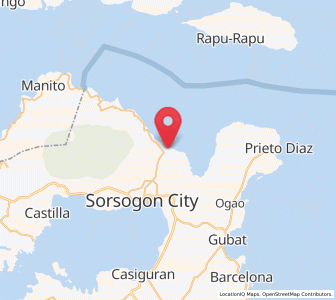 Map of Bacon, Bicol