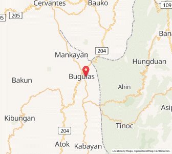 Map of Baculongan, Cordillera