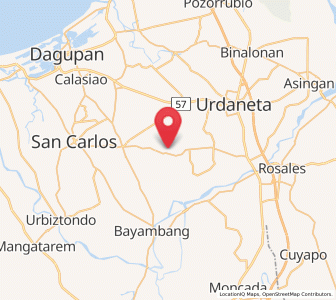 Map of Bacundao Weste, Ilocos