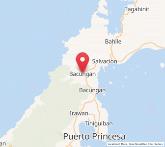 Map of Bacungan, Mimaropa