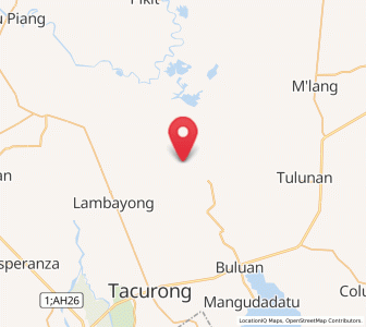 Map of Badak, Autonomous Region in Muslim Mindanao
