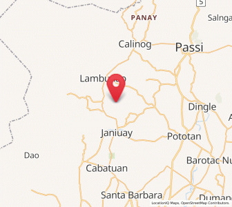 Map of Badiangan, Western Visayas