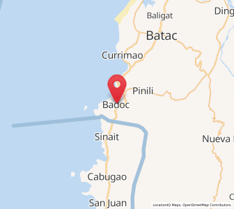 Map of Badoc, Ilocos