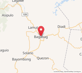Map of Bagabag, Cagayan Valley