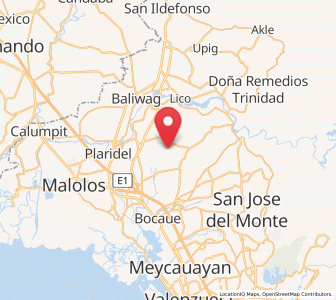 Map of Bagong Barrio, Central Luzon