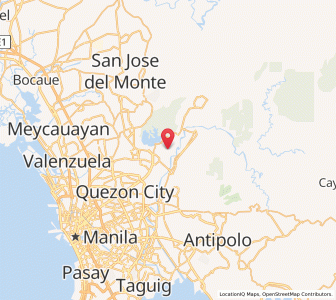 Map of Bagong Silangan, Metro Manila