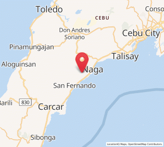 Map of Bairan, Central Visayas
