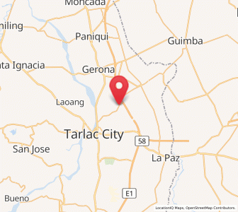 Map of Bakulong, Central Luzon