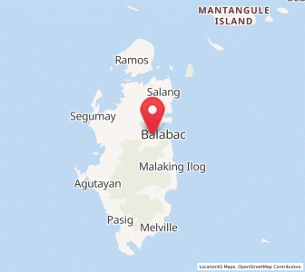 Map of Balabac, Mimaropa