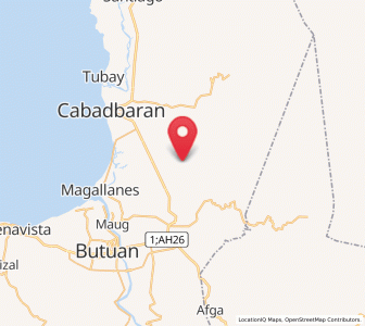 Map of Balangbalang, Caraga