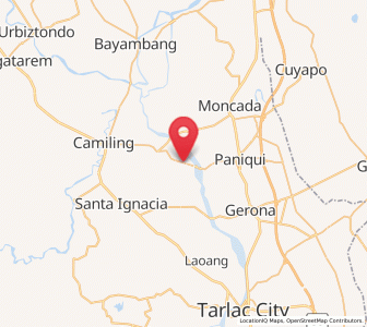 Map of Balaoang, Central Luzon