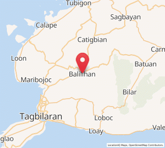 Map of Balilihan, Central Visayas