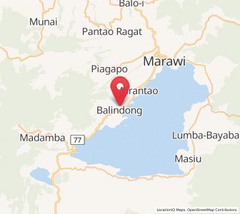 Map of Balindong, Autonomous Region in Muslim Mindanao