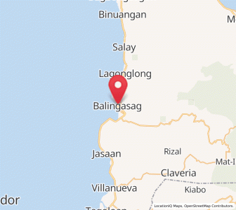 Map of Balingasag, Northern Mindanao