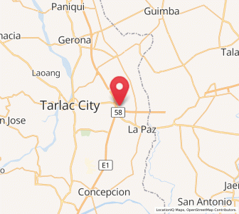 Map of Balingcanaway, Central Luzon