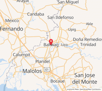 Map of Baliuag, Central Luzon