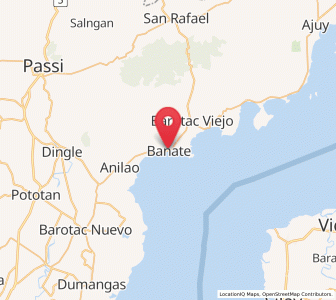 Map of Banate, Western Visayas