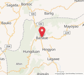Map of Banaue, Cordillera