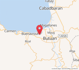 Map of Bancasi, Caraga