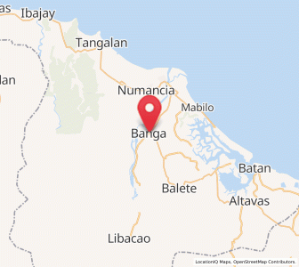 Map of Bañga, Western Visayas