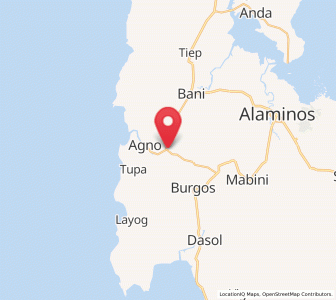 Map of Bangan-Oda, Ilocos