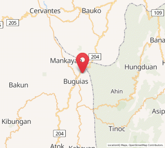 Map of Bangao, Cordillera