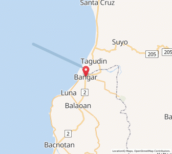 Map of Bangar, Ilocos