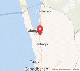 Map of Bangonay, Caraga
