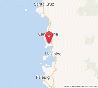 Map of Bani, Central Luzon